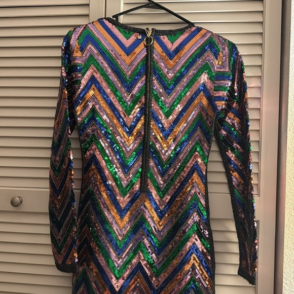 Silvian Heach Designer Italian Luxury NWT Size Small Sequins Gala Party Dress - Picture 6 of 7